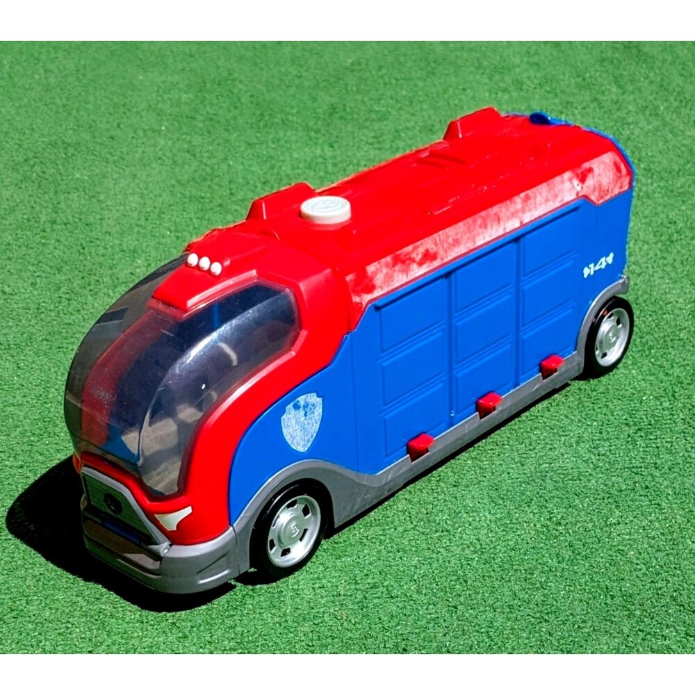 BROKEN for Parts Paw Patrol Mission Cruiser #14 Van Bus RV Toy Vehicle SALVAGE